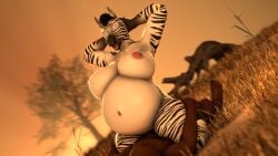 2026 3d_(artwork) ambiguous_penetration anthro big_breasts blue_eyes breasts brown_body brown_skin cowgirl_position digital_media_(artwork) duo equid equine female female_on_top female_penetrated from_front_position fur grass hands_behind_head hi_res horse_(petruz) human interspecies interspecies_pregnancy lying male male/female male_penetrating male_penetrating_female mammal mohawk navel nipples nofurynomad nude on_bottom on_grass on_ground on_top open_mouth outside_sex penetration petruz_(copyright) plant pregnant pregnant_anthro pregnant_female pregnant_sex savanna sex source_filmmaker_(artwork) striped_body striped_fur stripes thick_thighs tree white_body white_fur zebra
