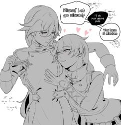 blush blushing boobs breasts female female_focus female_only fu_hua glasses groping groping_breasts groping_from_behind honkai_(series) honkai_impact_3rd hoyoverse imminent_sex kiana_kaslana older_female pervert pervert_female tits younger_female yuri zanqi