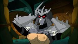1girls 2d 2d_animation animated areola armor balls black-haired_female black_hair black_hair_female breasts chunyaslayer cum cum_on_armor cum_on_breasts interspecies karai karai_(2003) male/female nipples no_audio no_sound penis removing_helmet short_animation short_video shorter_than_10_seconds tagme teenage_mutant_ninja_turtles teenage_mutant_ninja_turtles_(2003) tmnt tmnt_2003 video