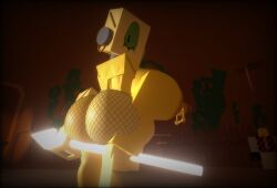 1girls 3d background_character big_ass big_breasts devesto die_of_death_(roblox) harken_(die_of_death) pierced_nipples roblox roblox_game slutmoth tagme