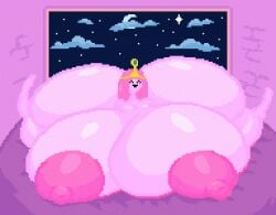 1girls adventure_time animated areolae ass barefoot breasts cartoon_network completely_naked completely_naked_female completely_nude female female_only full_body hyper hyper_ass hyper_breasts loop naked naked_female nipples nude nude_female pink_body pink_skin princess_bubblegum solo solo_female tagme the_inclined_trunk
