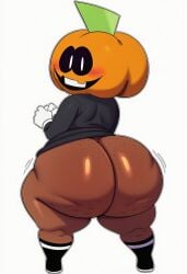 1boy aged_up ai_generated ass ass_focus big_ass black_skin cellulite clothing dark_skin freckled_butt huge_ass male male_only pump_(srpelo) shortstack spooky_month tagme thick_thighs thighs xxieshenda