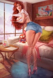 mary jane watson from marvel by tixnen