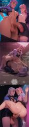 1boy 1boy1futa 1futa1boy ai_assisted ai_generated anal big_cock big_penis bottomless camera comic comic_page comic_strip cosplay cosplay_sex cute cute_boy evelynn evelynn_(league_of_legends) femboy feminine_male futa futa_on_male futadom futanari k/da_evelynn k/da_series league_of_legends league_of_legends:_wild_rift recording recording_on_phone riding riding_penis rough_sex sissy suspended waifu_judge