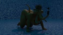1girls 20th_century_fox blue_sky_studios breasts bubbles drowning ellie_(ice_age) female ice_age_(series) mammoth nude peril pool puffy_cheeks solo underwater underwater_peril zantzusui