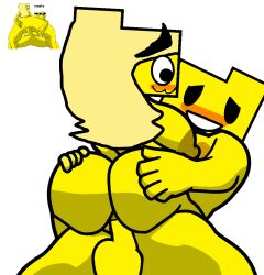 big_breasts blush_lines bobs_onslaught cum fat_ass fnf fnf_mods folder friday_night_funkin friday_night_funkin_mod meri_(friday_night_funkin) remake ron_(friday_night_funkin) tagme yellow_body