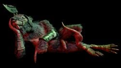 3d_(artwork) anthro armor balls beckoning becoming_erect blender_(artwork) circumcised claws digital_media_(artwork) dirty dirty_feet flaccid genitals gesture hairy hi_res looking_at_viewer lying male mammal murid murine nude on_side penis pubes rat rodent skaven solo tail thegnoll ugly_bastard warhammer_(franchise) warhammer_fantasy