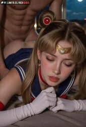 1girl ai_generated blonde_hair blue_eyes breasts female long_hair medium_breasts nude odango redhenxx sailor_moon sailor_moon_(series) solo tsukino_usagi