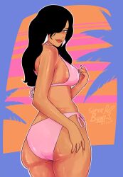 1girls 2d 2d_(artwork) beautiful_woman grand_theft_auto grand_theft_auto:_vice_city high_resolution highres huge_ass massive_ass mature_woman pinup rockstar_games source_request super_buni tagme unbothered vice_city_cover_girl watermark
