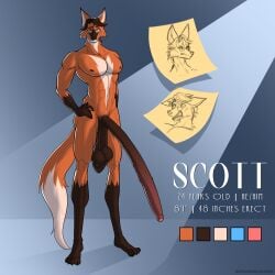 absurd_res anthro balls batmanholecover big_balls big_penis bodily_fluids canid canine erection genital_fluids genitals hair hi_res huge_penis humanoid_genitalia humanoid_penis hyper hyper_genitalia hyper_penis long_penis looking_at_viewer male mammal maned_wolf muscular muscular_anthro muscular_male nipples nude open_mouth pecs penis saggy_balls scott_(batmanholecover) simple_background solo tail very_long_penis