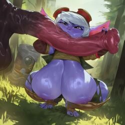 1female 1girls 2d 2d_(artwork) ai ai_art ai_assisted ai_generated ass biceps big_ass big_breasts big_butt big_dom_small_sub big_thighs biped bolt_on_tits breast_implants breasts enhanced_breasts fake_breasts female female_focus horse horse_penis horsecock horsecock_on_humanoid hourglass_figure huge_ass huge_breasts huge_butt human humanoid large_ass large_breasts league_of_legends league_of_legends:_wild_rift light-skinned_female light_skin lovelandsai purple_body purple_skin riot_games short_hair silicone silicone_implants small_sub_big_dom stable_diffusion straight thick_thighs thighhighs thighs tristana voluptuous voluptuous_female white_hair yordle