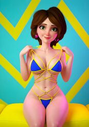 ai_generated aunt_cass big_hero_6 bikini breasts marvel thighs