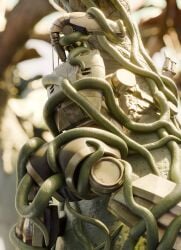 3d_(artwork) absurd_res anal anal_penetration antenna_wire arms_tied b1_battle_droid battle_droid blender_(artwork) bound butt digital_media_(artwork) double_penetration female female_penetrated fingers forest genitals green_tentacles hi_res humanoid imminent_penetration juanratman legs_tied looking_back low-angle_view machine not_furry outside penetration plant plant_sex plant_tentacles rear_view restrained restrained_by_tentacles robot sex star_wars stuck tentacle_in_ass tentacle_penetration tentacle_sex tentacles tree vulva