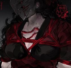 1girls bondage bondage_gear bound bound_arms bound_torso female female_only raven_branwen rope rope_between_breasts rope_bondage rope_harness rwby shibari tagme tied tied_arms tied_hands tied_up wuyi1551