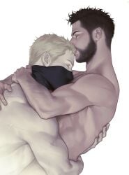 1boy activision bara call_of_duty cod gay ghoap ghost_(modern_warfare_2) infinity_ward john_mactavish johnny_mactavish male/male male_only manly_gay masculine_gay masculine_male masculine_man naked naked_male naked_man simon_riley soap_(modern_warfare_2) yaoi