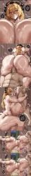 1boy 1girls all_the_way_to_the_base areolae ass big_areola blonde_hair blush breasts_bigger_than_head curvaceous curvaceous_female curvaceous_hips curvy_figure dark-skinned_male doggy_style english_text fellatio goddess hairy hairy_pussy hips huge_ass huge_breasts human interspecies junko_(touhou) licking licking_pussy light-skinned_female light_skin long_hair long_image massive_ass massive_breasts naked naked_female nipples nude nude_female omikami pubic_hair pussy pussy_juice pussy_juice_drip red_eyes rough_sex sex sucking_penis sweat sweatdrop sweating text touhou trembling vaginal vaginal_penetration vaginal_sex voluptuous voluptuous_female wide_hips