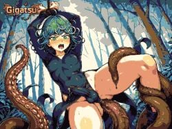 ai_assisted ai_generated anal anal_sex animated animation erection futa_only futanari gigatsu green_hair limited_palette one-punch_man penis pixel_animation pixel_art tatsumaki twitching