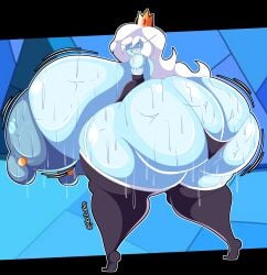 1girls adventure_time ass ass_bigger_than_head ass_focus big_ass big_breasts big_butt big_nipples big_thighs blue_body breasts breasts_bigger_than_head breasts_focus bubble_ass bubble_butt crown female female_focus female_only gigantic_ass gigantic_breasts gigantic_thighs huge_ass huge_breasts huge_butt huge_nipples huge_thighs hyper hyper_ass hyper_breasts hyper_butt hyper_nipples hyper_thighs ice_queen_(adventure_time) long_hair looking_at_viewer looking_back massive_ass massive_breasts massive_butt massive_nipples massive_thighs nipples queen sharp_teeth smile smile_at_viewer smiley_face smiling smiling_at_viewer solo solo_female solo_focus sweat sweatdrop sweater sweating sweaty sweaty_ass sweaty_body sweaty_breasts sweaty_butt thick thick_ass thick_legs thick_thighs thighs voctopie voluptuous voluptuous_female white_eyes white_hair wide_hips wide_thighs