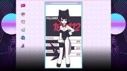 1girls animated black_hair cosplay cowgirl_position daten_route ellen_joe female female_on_top female_only girl girl_only longer_than_30_seconds maid non_nude red_eyes shark_girl shorter_than_one_minute tagme video woman_on_top woman_only zenless_zone_zero