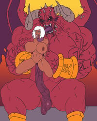 1girls adepta_sororitas anal bloodthirster breasts chaos_(warhammer) chaos_daemon clenched_teeth demon demon_cock female hair helpless horns huge_breasts huge_cock human imperium_of_man impossible_fit interspecies khorne larger_male long_tongue male mnogobatko monster muscular nipples penis rape restrained sister_of_battle size_difference smaller_female spikes teeth testicles tongue vascular veins warhammer_(franchise) warhammer_40k white_hair wings