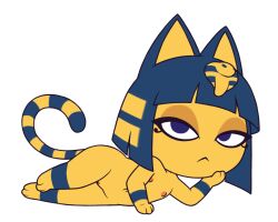 ankha from animal crossing by toffee (artist)