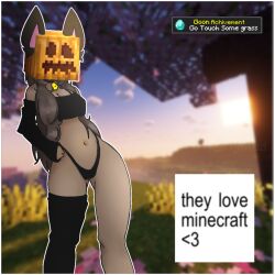 oc from minecraft by skkp