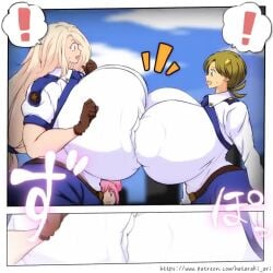 2girls animated breasts breasts_bigger_than_head erect_nipples female female_only gigantic_breasts hataraki_ari light-skinned_female light_skin mp4 nipple_penetrating_nipple nipple_penetration no_sound reverse_nipple_penetration tagme video