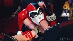 1girls 3d 5boys animated batman:_arkham_knight batman_(series) blowbang blue_eyes color dc dc_comics fellatio harley's_thug harley_quinn harley_quinn_(arkham) harley_quinn_(arkham_knight) harley_quinn_(classic) huge_cock joker leeterr no_sound oral orgy red_lips the_joker video