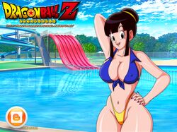 1girls bikini breasts busty chichi cleavage dissel dragon_ball dragon_ball_z female_only hourglass_figure milf solo thong voluptuous