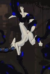 2023 absurd_res ambiguous_gender anal anal_fluids anal_sex animal_genitalia anthro arms_tied balls black_eyes bodily_fluids bound captured chains crying daddy_long_legs_(rain_world) dated digital_media_(artwork) duo egg egg_implantation erection feet forced fur genital_fluids genitals grabbing hi_res leg_grab male male_penetrated messy monotone_body monotone_fur naked navel nude oral oral_egg_implantation oral_penetration oviposition ovipositor ovipositor_in_ass ovipositor_in_mouth penetration penis penis_tip pink_genitals pink_penis rain_world rape reetogoth restrained restrained_by_tentacles saliva sex sheath sheathed_tapering_penis signature slugcat small_penis solo_focus spread_legs spreading survivor_(rain_world) suspension tail tears tentacle tentacle_around_leg tentacle_creature tentacle_in_ass tentacle_in_mouth tentacle_ovipositor tentacle_penetration tentacle_rape tentacle_sex toes upside-down videocult white_balls white_body white_genitals
