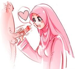 cfnm cum ejaculation facial handjob hijab muslim niqab penis tagme veil