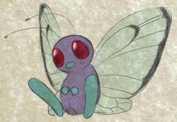 butterfree female feral nintendo plump_labia pokemon pussy python13rp simple_background solo video_games yaroul