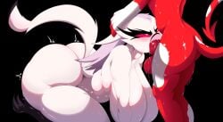 absurd_res anthro anthro_penetrated avian balls beak big_balls big_breasts big_butt big_penis bird blitzo_(helluva_boss) bodily_fluids breasts butt demon demon_humanoid dragonmorfer duo eyelashes feathers fellatio female female_penetrated galliform genitals hanging_breasts hellaverse helluva_boss hi_res huge_breasts huge_butt humanoid humanoid_on_anthro humanoid_penetrating humanoid_penetrating_anthro imp larger_female long_eyelashes male male/female male_penetrating male_penetrating_female mature_female oral peafowl peafowl_demon penetration penile penis phasianid red_body red_eyes red_skin sex size_difference spade_tail stella_(helluva_boss) sweat tail white_body white_feathers