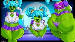 big_ass big_breasts brawl_stars fat_ass femboy genderswap huge_ass huge_breasts large_breasts majusuco spike_(brawl_stars) tagme