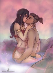 1boy1girl avatar_the_last_airbender azula dark-skinned_male pale-skinned_male sokka