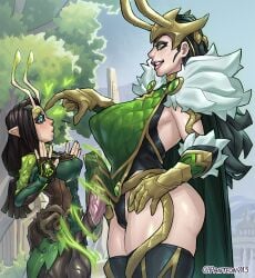 1futa 1girls alien alien_girl alien_humanoid asgardian black_hair body_transformation futa_on_female futanari futanari/female green_eyes guardians_of_the_galaxy lady_loki lady_loki_(marvel_rivals) loki_(marvel) loki_(series) looking_at_another looking_at_partner magic magic_user mantis_(marvel) mantis_(marvel_rivals) marvel marvel_comics marvel_rivals mind_control panteon013 size_difference thor_(series)