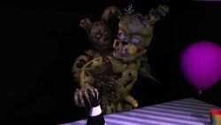 2boys animatronic chrisbonjon erection five_nights_at_freddy's five_nights_at_freddy's_3 fnaf freddy_fazbear's_pizzeria_simulator gay male male/male male_only penetration rabbit robot scottgames scraptrap selfcest sex springtrap springtrap_(fnaf)