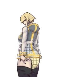 blond blonde_female blonde_hair diaper diaper_fetish diaper_under_clothing harmonix peeing peeing_self rock_band zehvora