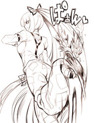 fujiwara no mokou from touhou by spacezin