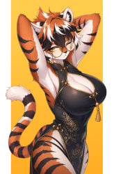 2026 arknights big_breasts breasts bu_kaiche furry tagme waai_fu_(arknights)