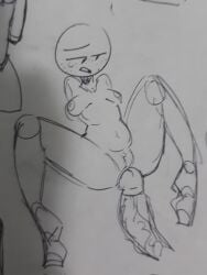 anonymous_male battle_for_dream_island bfdi big_penis freckles golf_ball_(bfdi) huge_cock imminent_sex impossible_fit kmitsumi nervous object_show object_shows pussy thick_thighs