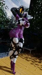 big_ass big_boobs big_breasts big_butt black_panties boob_window boobs breasts cow_ears cow_horns cow_print cow_print_bikini cowbell cybernetic_arm cybernetic_limb cybernetics mass_effect oc original_character panties pink_skin pool poolside quarian sleeves standing stockings sweat sweaty sweaty_ass sweaty_body sweaty_breasts tagme voluptuous voluptuous_body voluptuous_female white_eyes wide_ass wide_hips wide_thighs