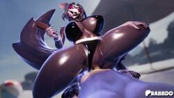 anthro anthro_penetrated beach beach_sex bouncing_breasts mal0 mal0_(species) malo rabbdo scp-1471 scp-1471-a scp_foundation tagme video