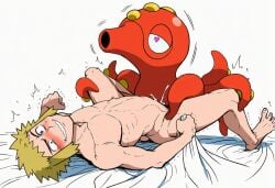 cum cum_inside intense_orgasm interspecies octillery pokemon pokemon_(species) post-orgasm spasms twitching volkner