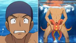 ai_generated blowjob interspecies male_only octillery pokemon pokemon_(species) swimmer_(pokemon) tagme underwater video