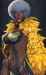 3d afro aurk big_breasts breasts dark-skinned_female dark_skin female krua-artz