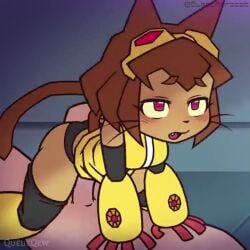 animated anthro cum cum_in_pussy cum_inside gameoverse kit_(gameoverse) queueqew sound sound_edit tagme video
