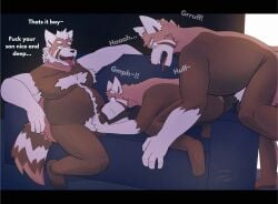 ailurid anal anal_sex anthro beard body_hair breadpanda caught_and_continued chest_hair dialogue facial_hair father_(lore) father_and_child_(lore) father_and_son_(lore) father_penetrating_son furniture grandchild_(lore) grandfather_(lore) grandfather_and_grandchild_(lore) grandfather_and_grandson_(lore) grandfather_penetrating_grandson grandparent_(lore) grandparent_and_grandchild_(lore) grandson_(lore) group hi_res incest_(lore) male male/male mammal oral oral_penetration pandesal_(breadpanda) parent_(lore) parent_and_child_(lore) parent_and_son_(lore) penetration red_panda sofa son_(lore) sourdough_(breadpanda) text trio