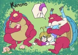 1boy 1girls 69 2024 ahoge anilingus anus ass blue_eyes blush boots brown_hair earrings english_text female gloves handjob heel_boots large_penis male medium_hair mina_(omegalife) monster monster_boy motion_lines omegalife panties panties_aside peach_(fruit) penis pussy questionable_consent sitting_69 surprised tagme text the_magic_minadventures thighs tongue watermark wavy_mouth white_panties