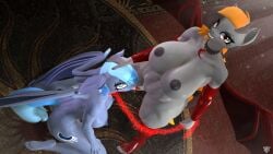 3d_(artwork) 5_toes absurd_res anthro areola armwear bat_pony bat_wings bedroom_eyes big_breasts blue_eyes bodily_fluids bondage breasts chain_leash chains clothing collar cunnilingus cutie_mark demon demon_pony digital_media_(artwork) dominant dominant_female duo equid feet female female/female footwear hair hand_on_head hasbro hi_res kneeling latex latex_armwear latex_clothing latex_footwear latex_legwear leash legwear looking_at_viewer mammal membrane_(anatomy) membranous_wings my_little_pony narrowed_eyes naughty_cube nipples nude oral petplay red_eyes roleplay saliva saliva_string seductive sex soles submissive submissive_female succubus tail toes tongue vaginal_penetration wings